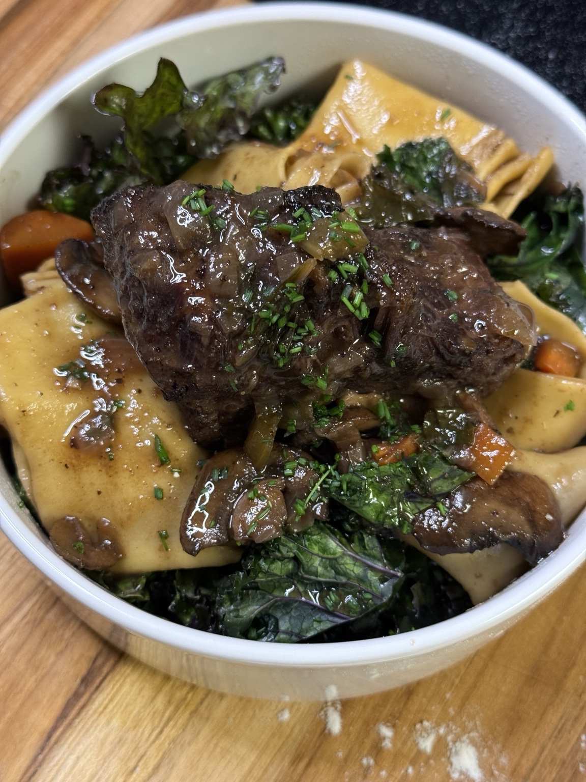 Beef and vegetables in a rich sauce